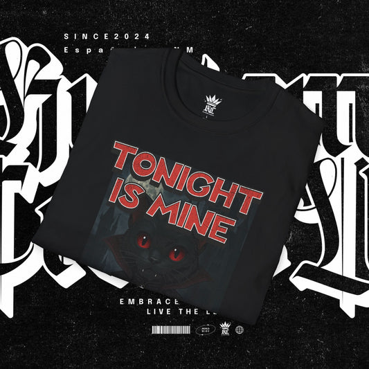 Dracula Cat Tonight is Mine Halloween Shirt