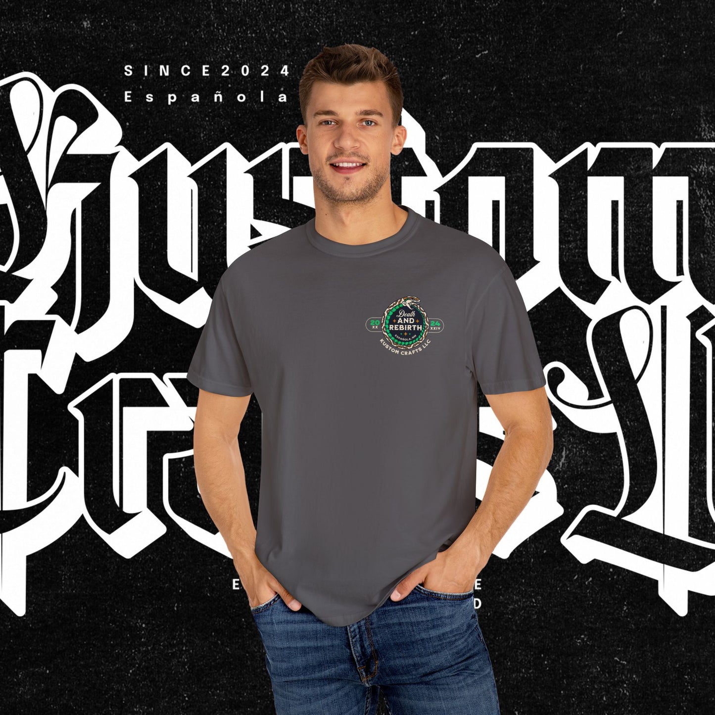 Death and Rebirth Snake Graphic Tee, Death Rebirth Unisex T-shirt, Streetwear Alternative Fashion, Serpent Design Shirt, Edgy Clothing