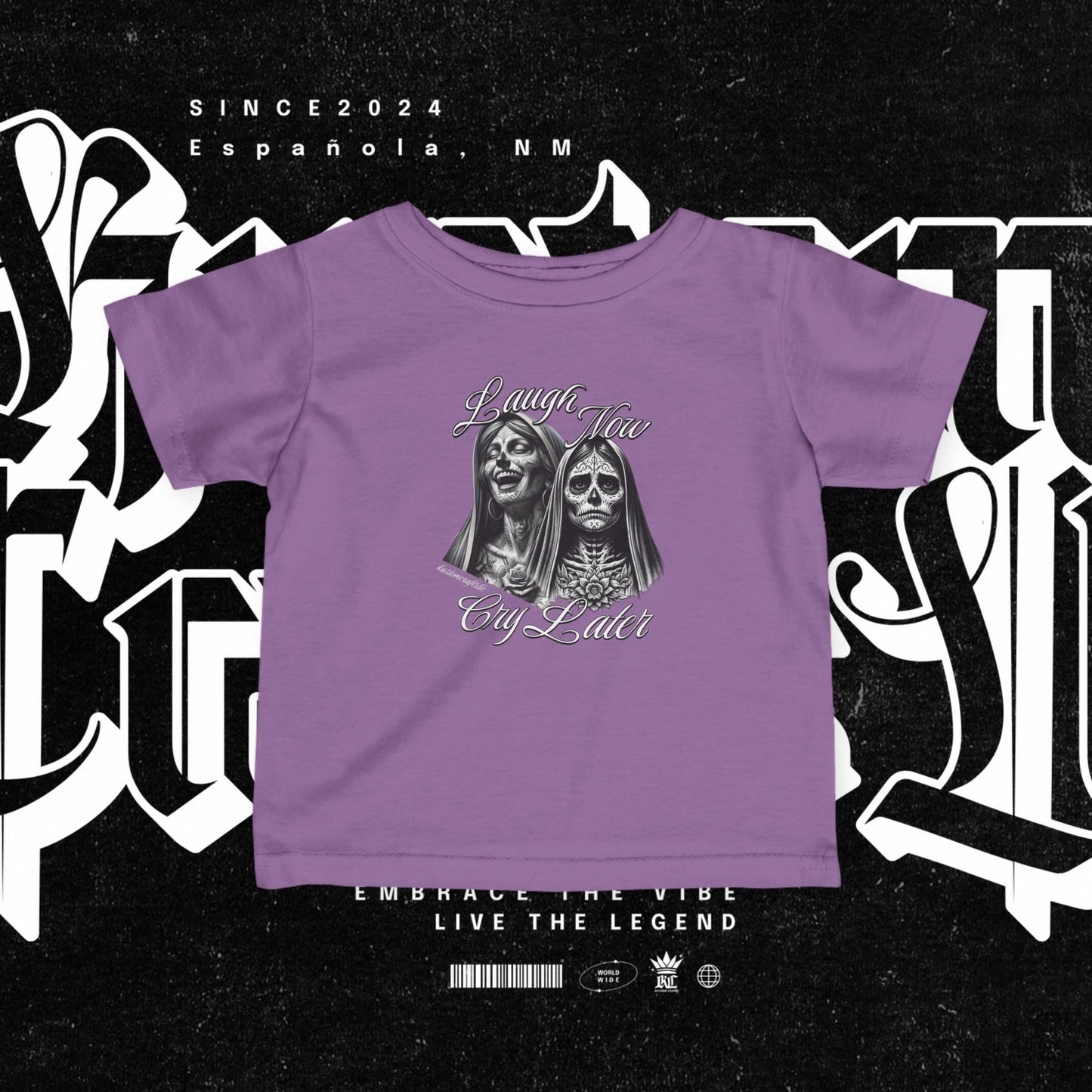 Infant Graphic Tee - Laugh Now Cry Later Design