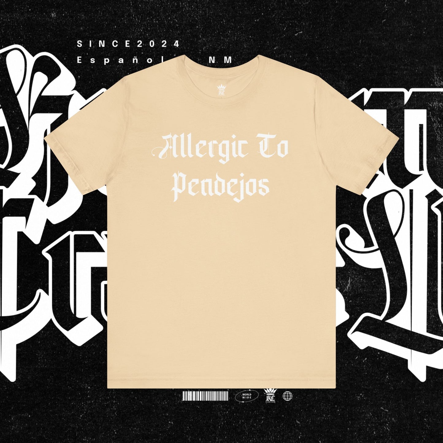 Allergic to Pendejos Unisex Jersey Tee | Casual Humor Shirt | Gift for Friends, Birthday, Humor Apparel, Everyday Wear