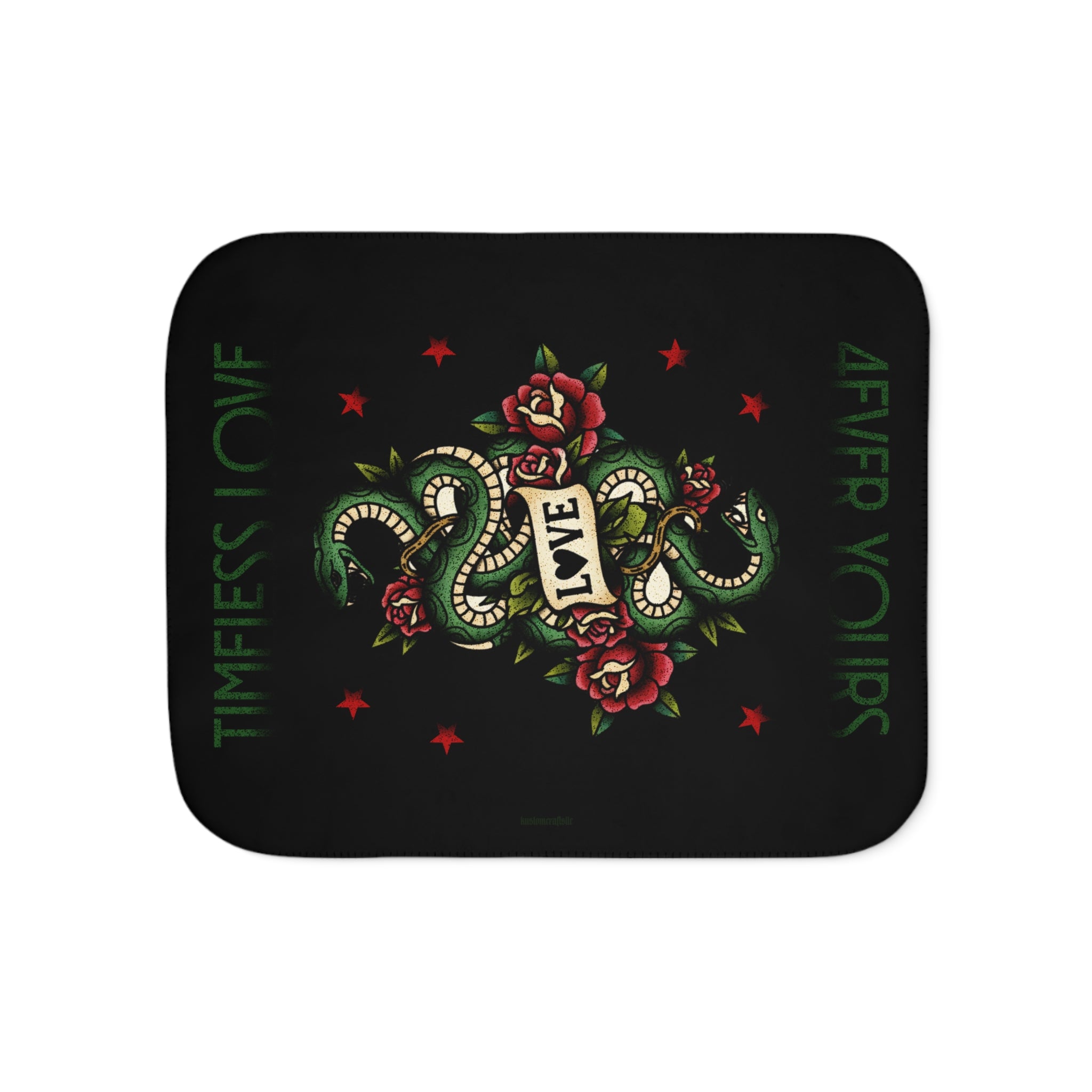 Timeless Love. 4ever Yours. - Sherpa Blanket