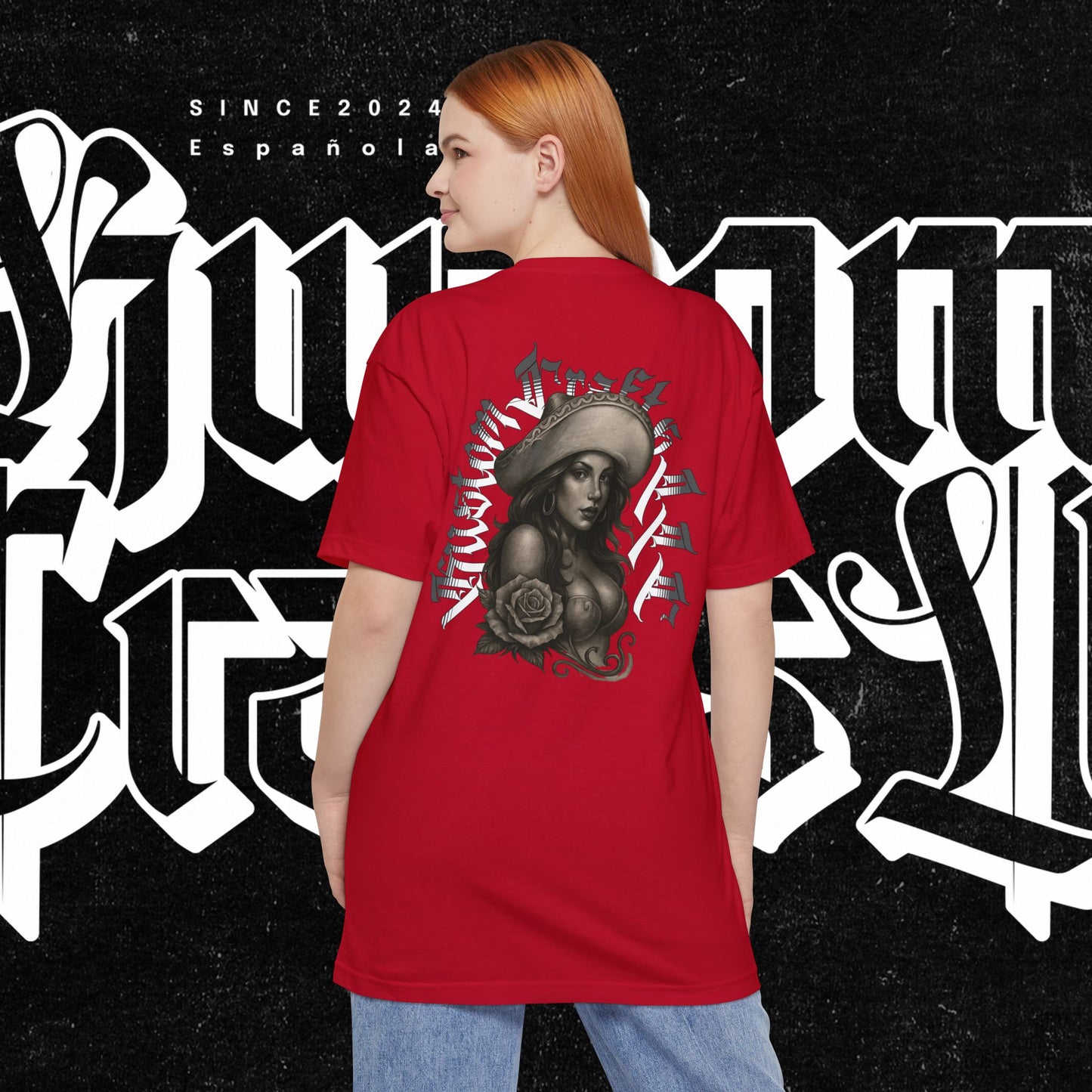 TALL-T Senora Street Art Unisex TALL T-Shirt, Graphic Tee for Urban Style, Casual Wear, Gift for Art Lovers, Birthday, Streetwear