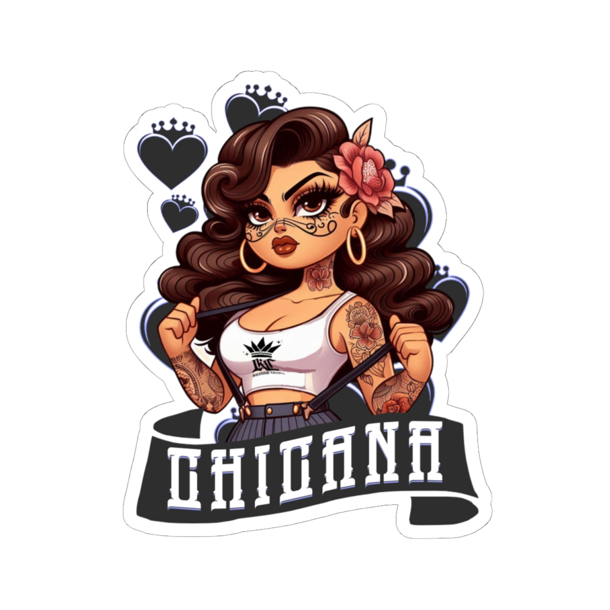 Chicana Kiss-Cut Sticker