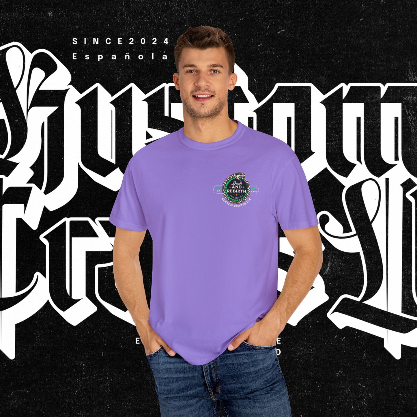 Death and Rebirth Snake Graphic Tee, Death Rebirth Unisex T-shirt, Streetwear Alternative Fashion, Serpent Design Shirt, Edgy Clothing