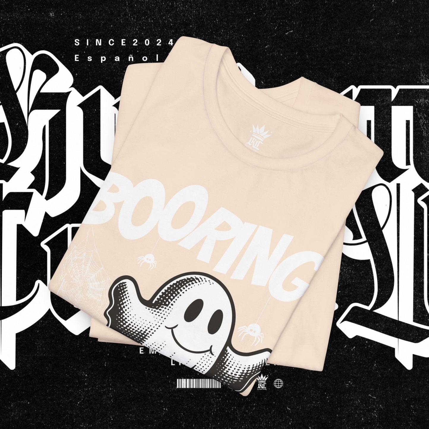 Ghostly Boo-Ring Fun Tee - Spooky Vibes, Perfect for Halloween, Casual Wear, Gift for Ghost Lovers, Graphic Tee, Trendy Outfit