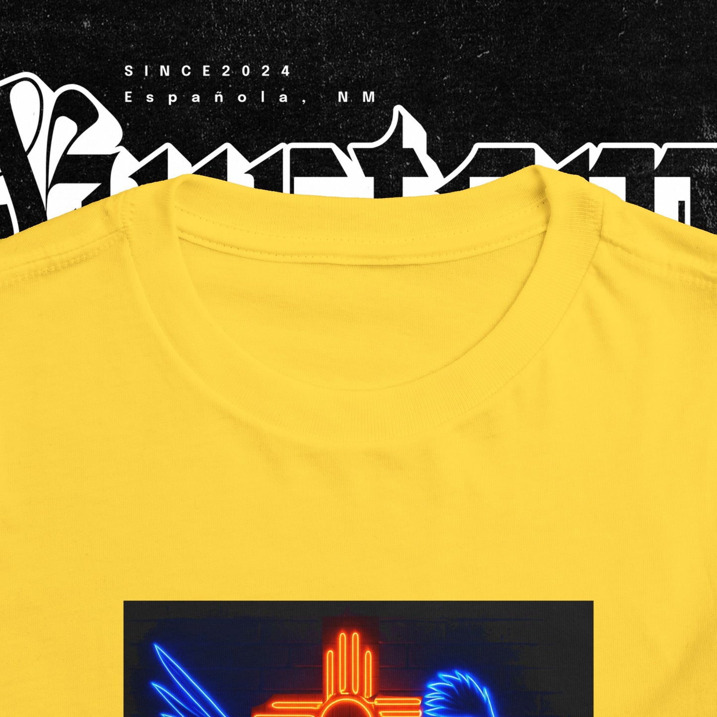 Neon Roadrunner New Mexico Design - Toddler Tee