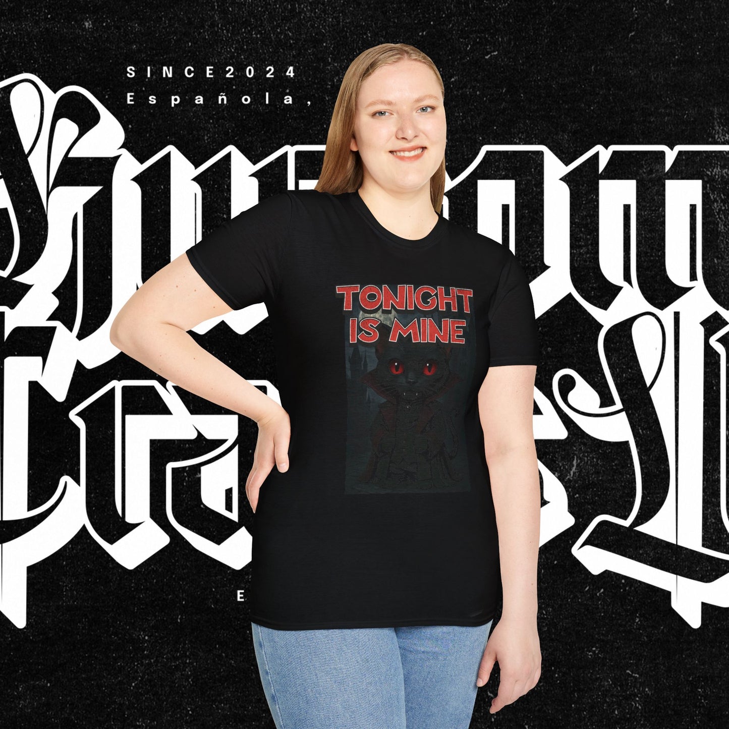 Dracula Cat Tonight is Mine Halloween Shirt