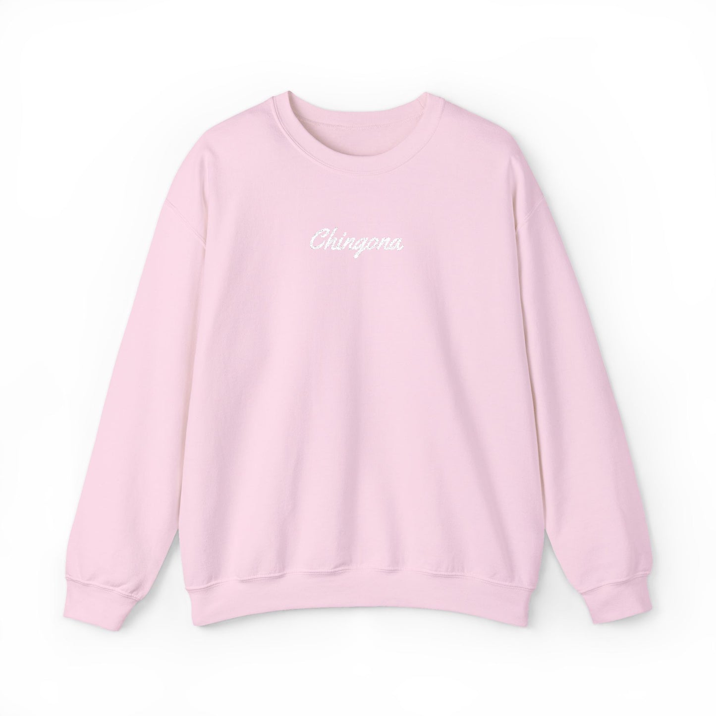 Chingona Embroidery  Heavy Blend Crewneck Sweatshirt
