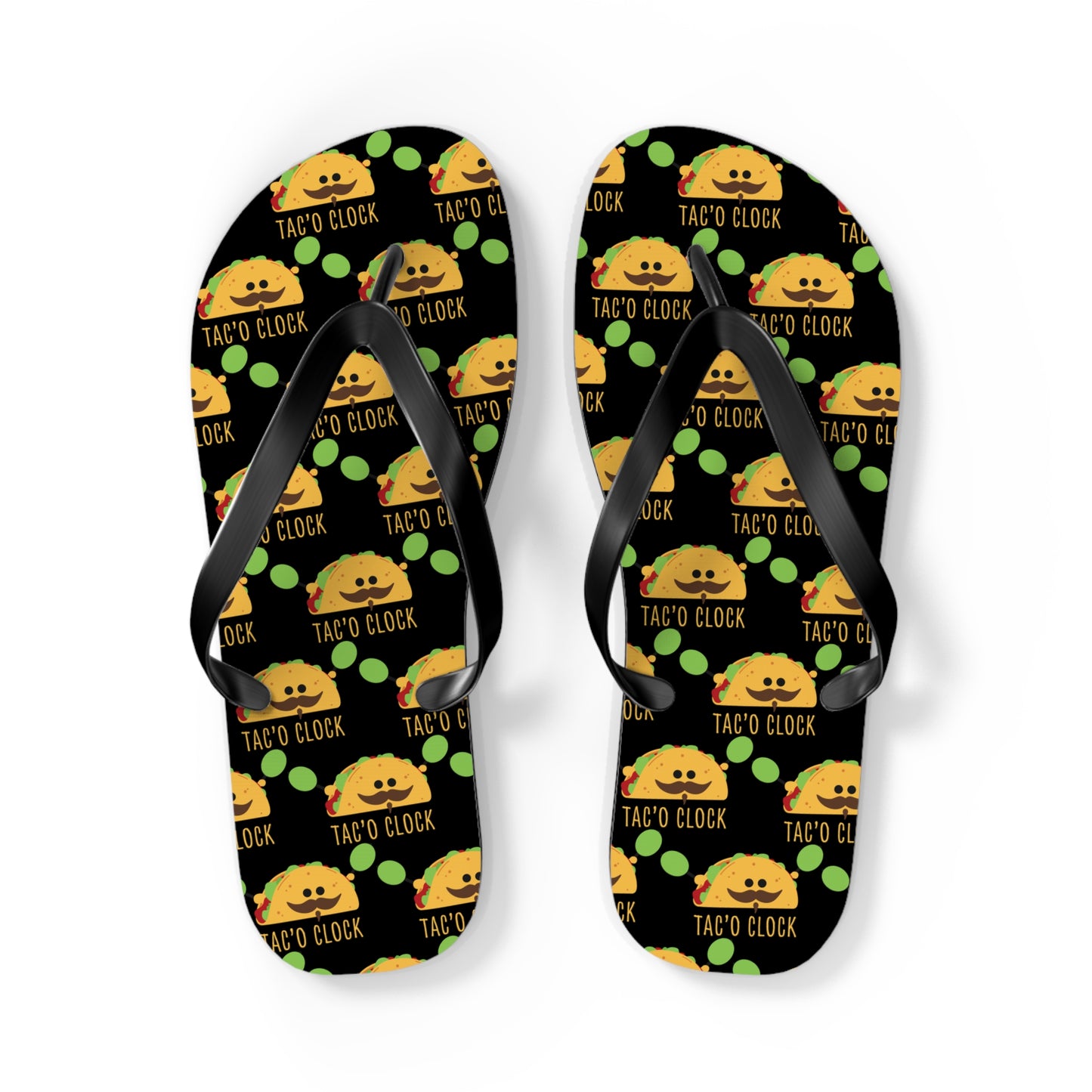 Taco-Themed Flip Flops - Perfect for Summer, College Dorms, Beach Days, Taco Celebrations, Foodie Gifts, Pool Parties, Funny Footwear