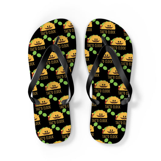 Taco-Themed Flip Flops - Perfect for Summer, College Dorms, Beach Days, Taco Celebrations, Foodie Gifts, Pool Parties, Funny Footwear