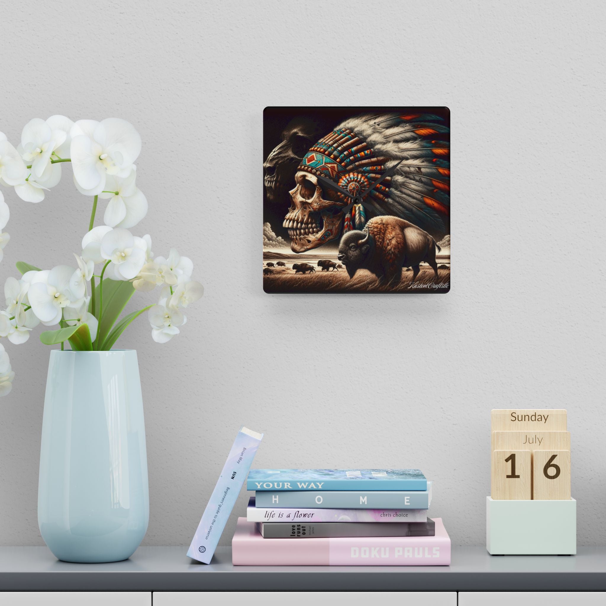 Native Spirit - Acrylic Wall Clock