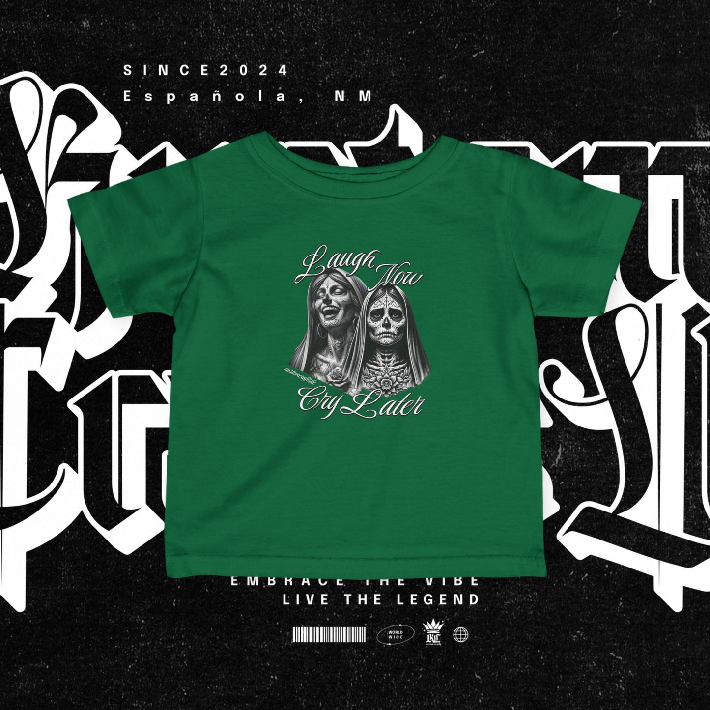 Infant Graphic Tee - Laugh Now Cry Later Design