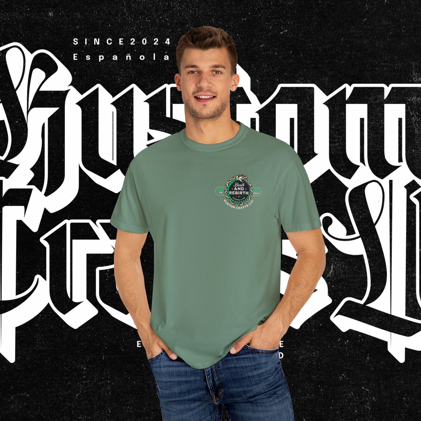 Death and Rebirth Snake Graphic Tee, Death Rebirth Unisex T-shirt, Streetwear Alternative Fashion, Serpent Design Shirt, Edgy Clothing