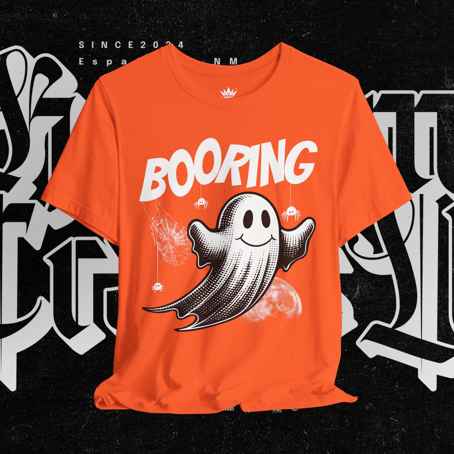 Ghostly Boo-Ring Fun Tee - Spooky Vibes, Perfect for Halloween, Casual Wear, Gift for Ghost Lovers, Graphic Tee, Trendy Outfit