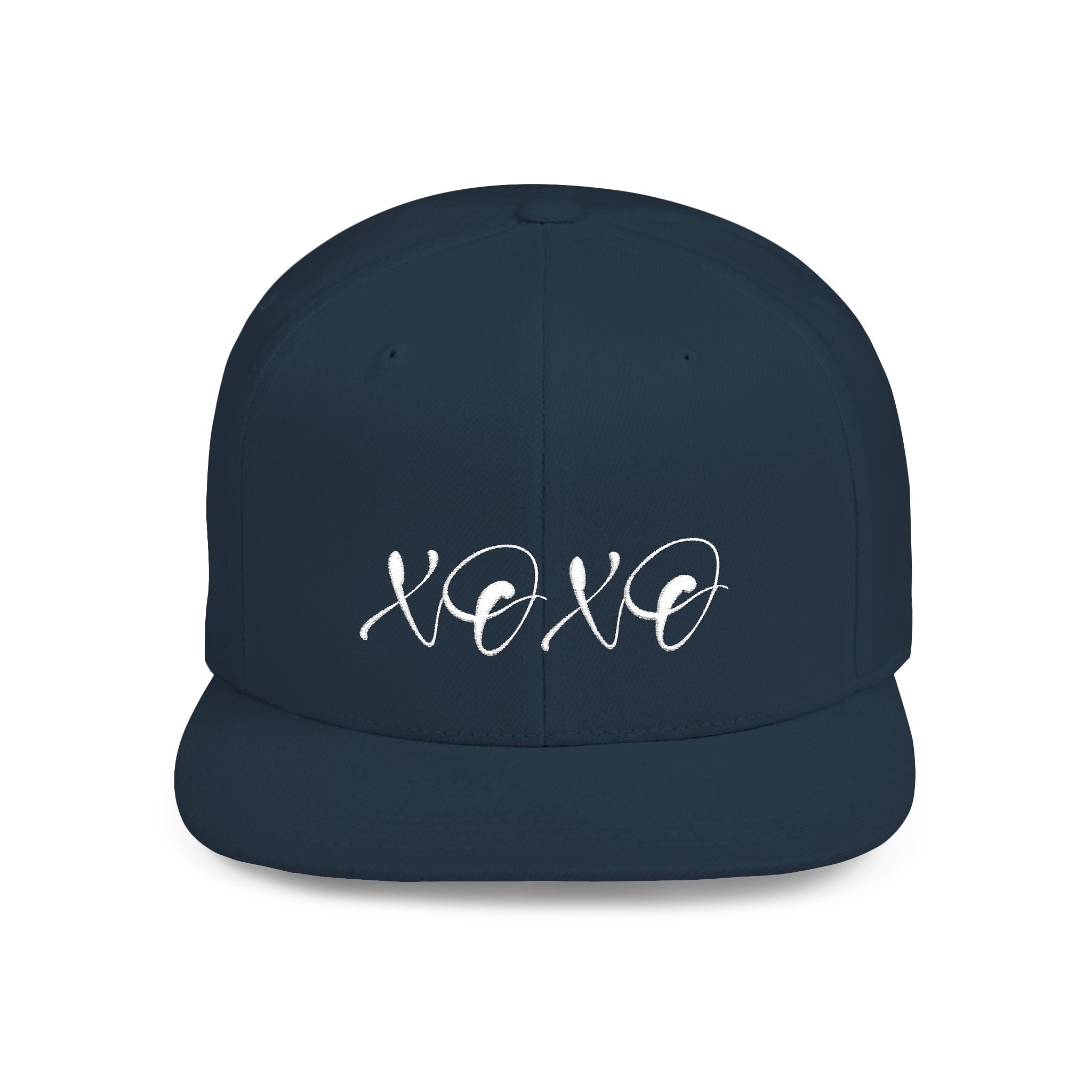 XOXO embroidered Flat Bill Snapback