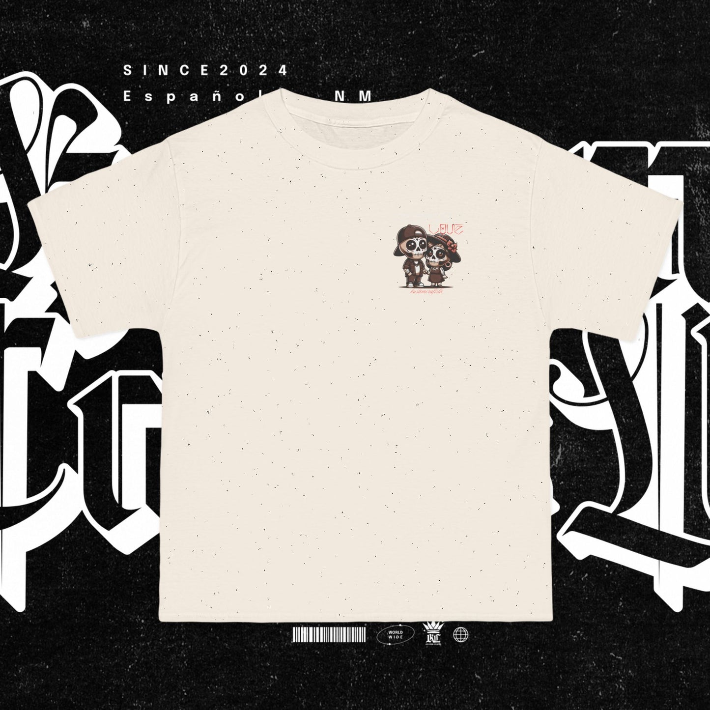 Eternal Love T-Shirt | Day of the Dead Tee, Apparel, Gift for Lovers, Couple's Clothing, Unique Graphic Tee