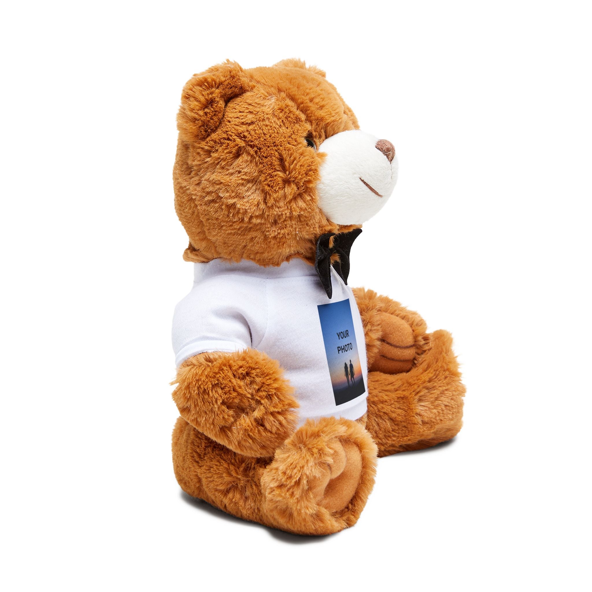 Personalized Photo Teddy Bear — Custom T-Shirt Plush Gift for Kids & Couples