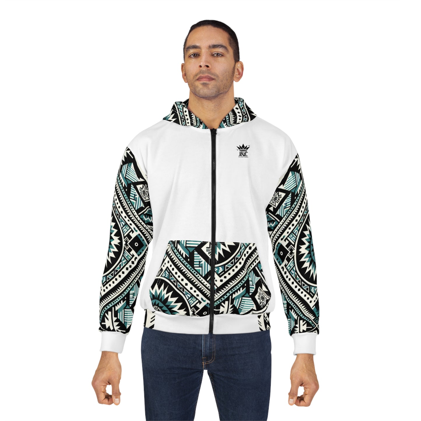 Southwest (White) Zip Hoodie