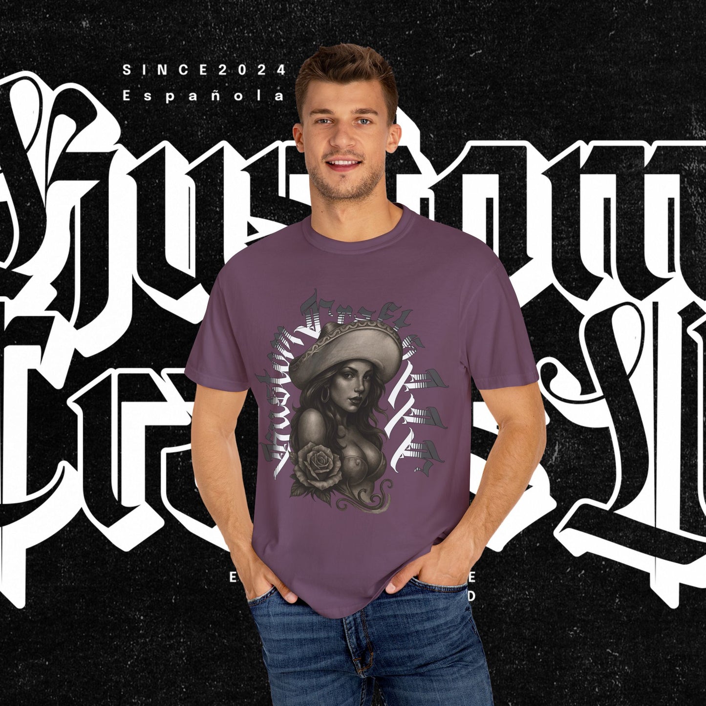Senora Street T-shirt, Unisex Tee, Custom Graphic Shirt, Distressed Vintage Tee, Hipster Fashion Top
