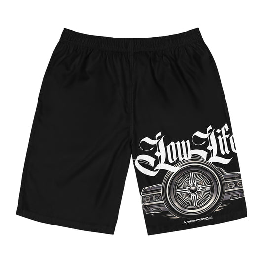 Low Life Lowrider Stylish Men's Board Shorts - Perfect for Beach Days, Summer Fun, Pool Parties, Vacation Essentials, Low Life Design