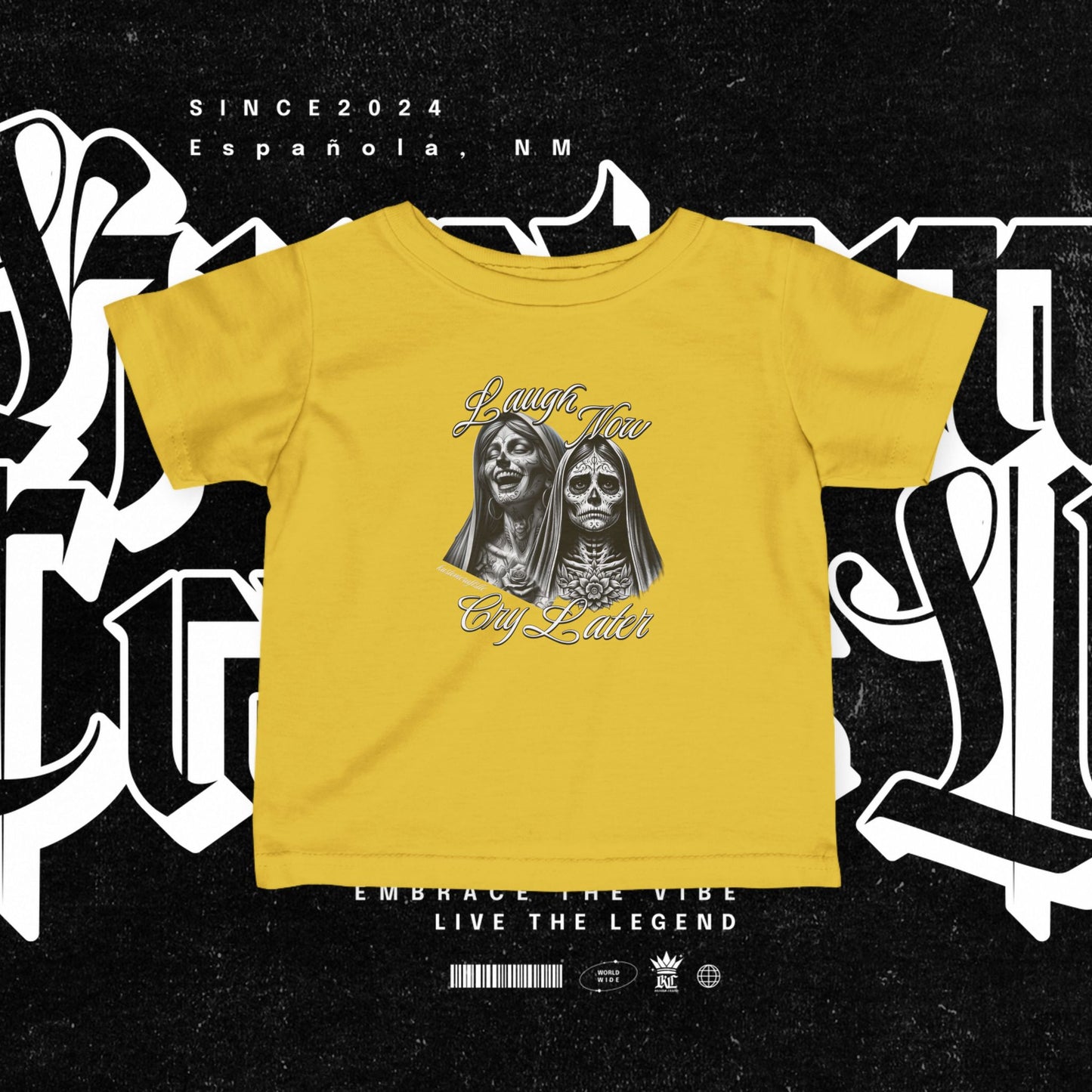Infant Graphic Tee - Laugh Now Cry Later Design