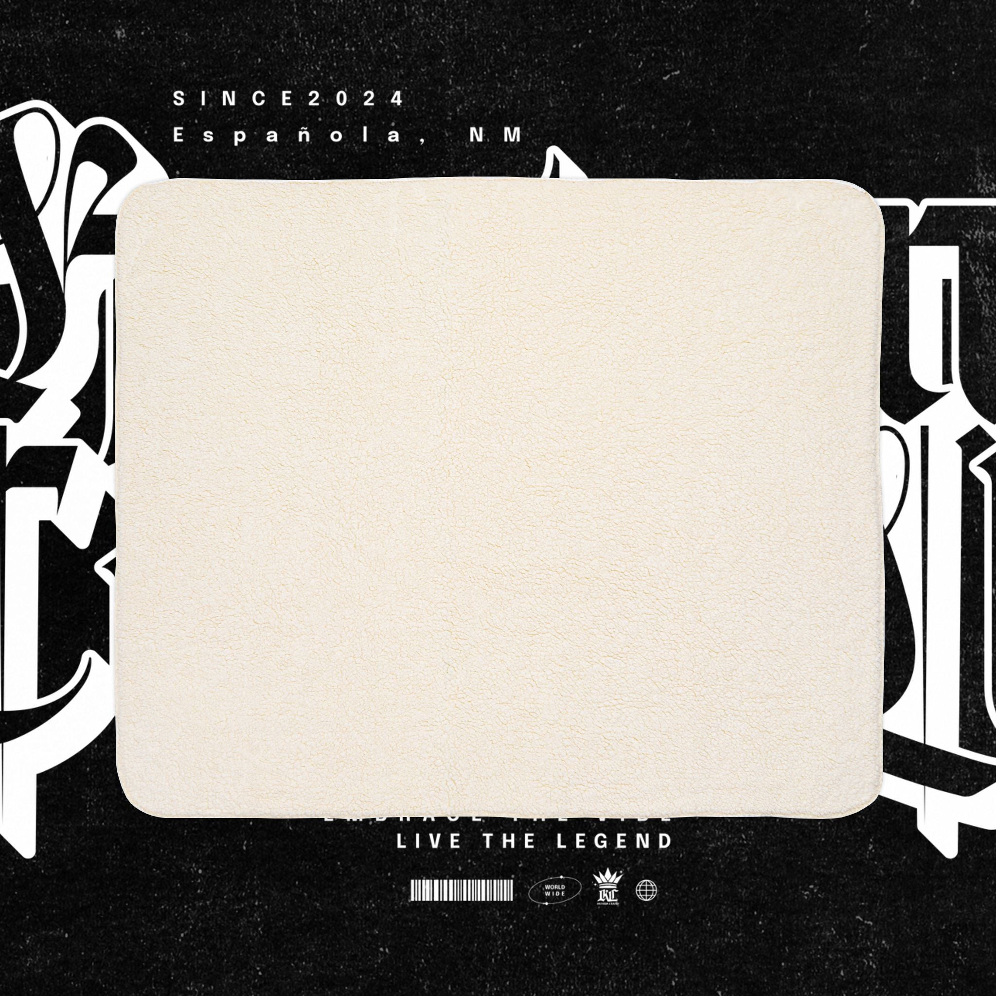 Virgen de Guadalupe Fleece Sherpa Blanket