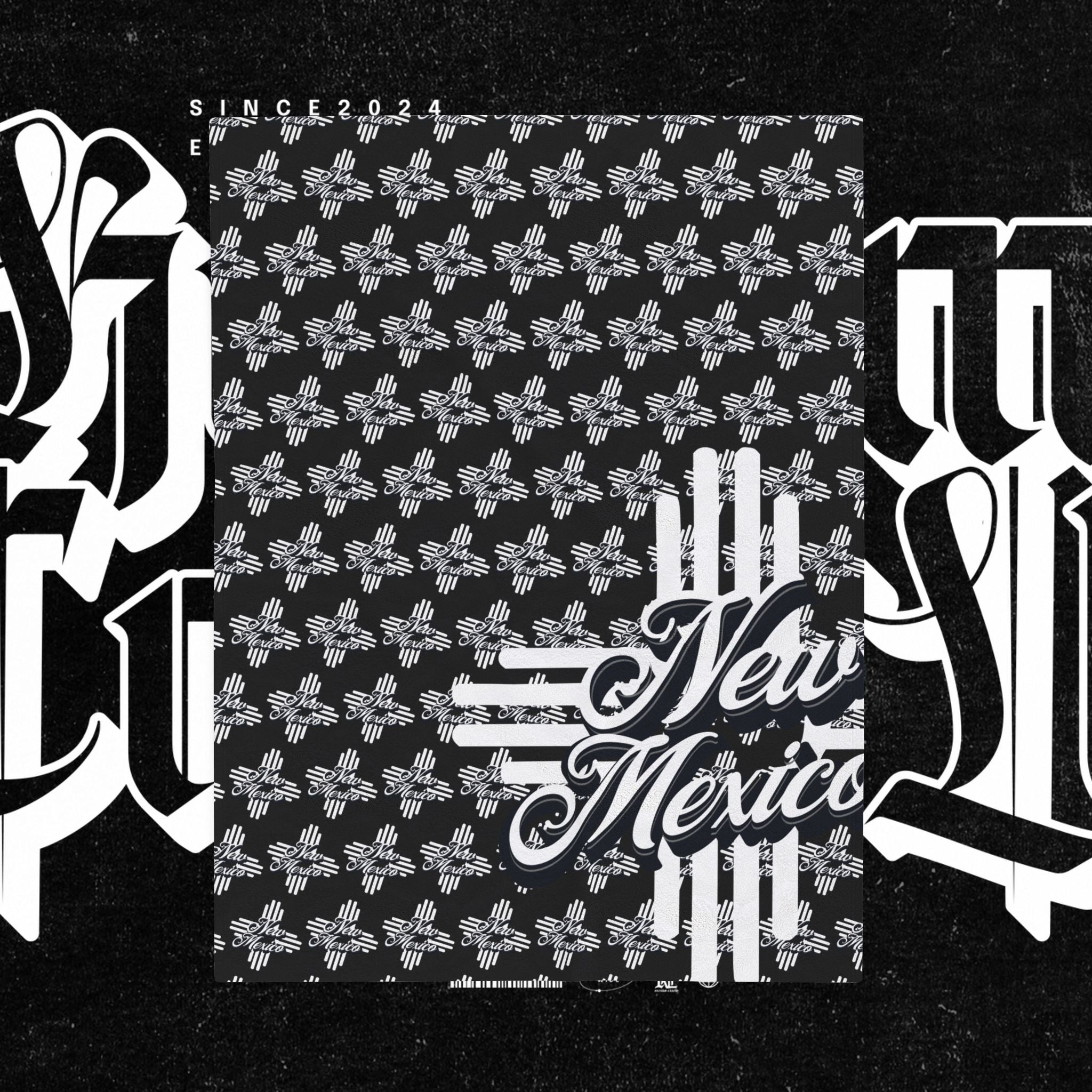 New Mexico Velveteen Plush Blanket