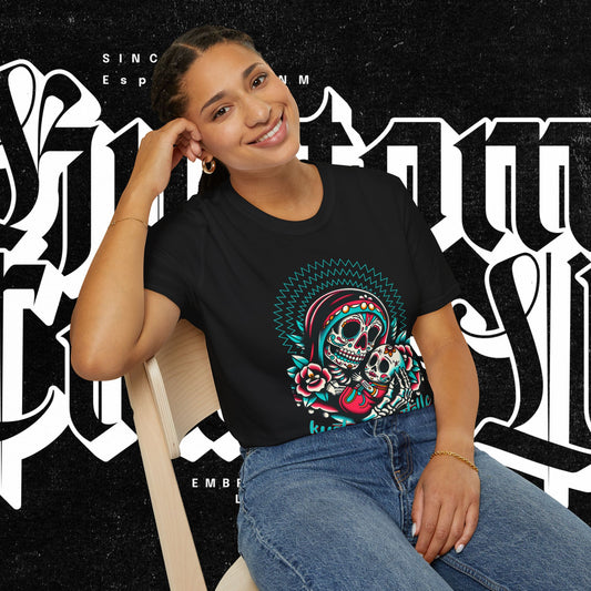 La Madre Day of the Dead Skull T-Shirt, Graphic Tee, Unisex Shirt, Halloween Costume, Gift for Her, Trendy Graphic Apparel