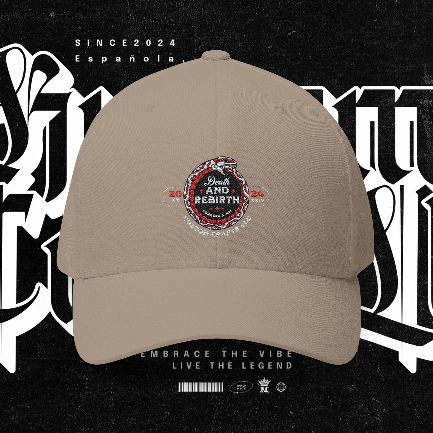 Embroidered Death and Rebirth Cap