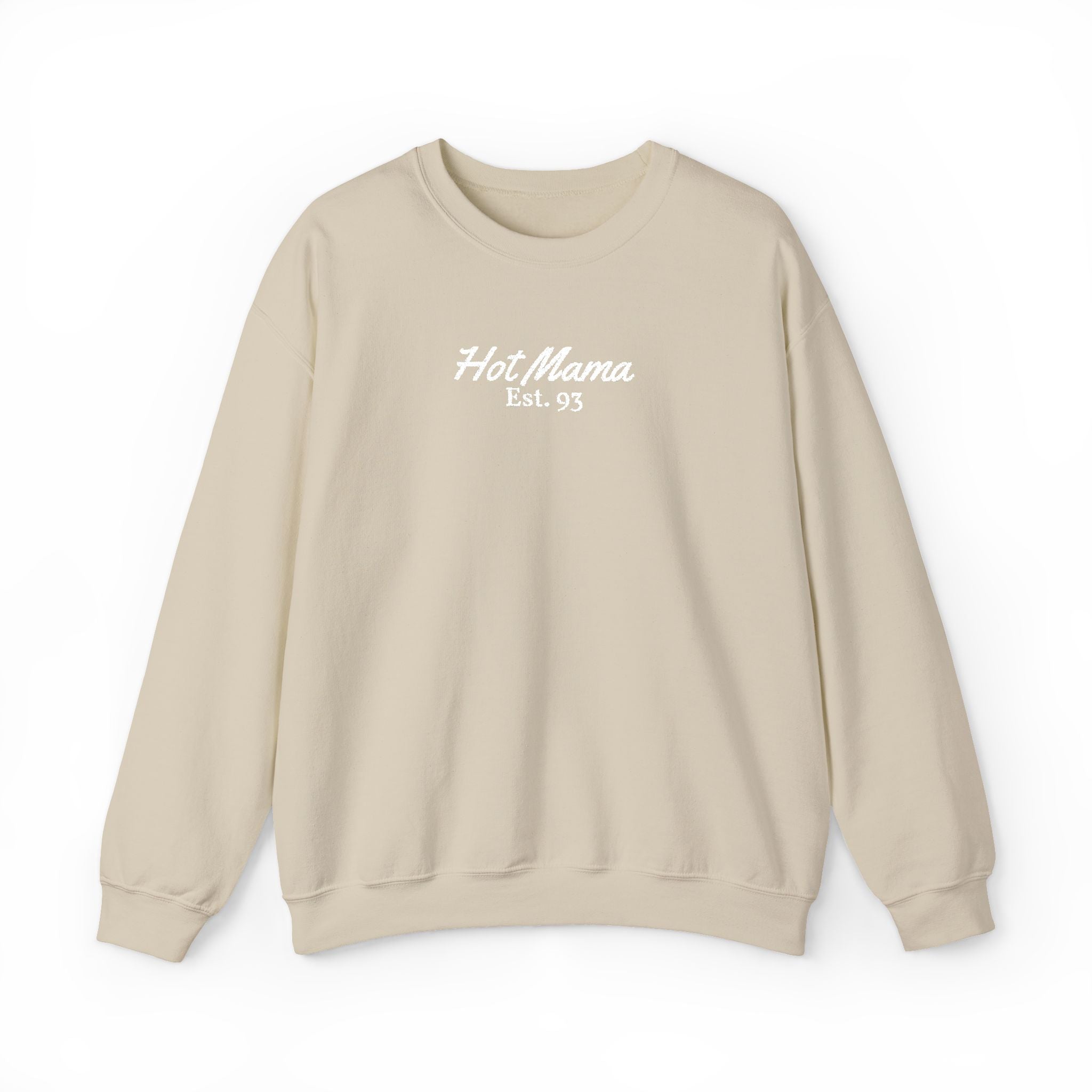 Hot Mama - Personalized Embroidery Crewneck Sweatshirt
