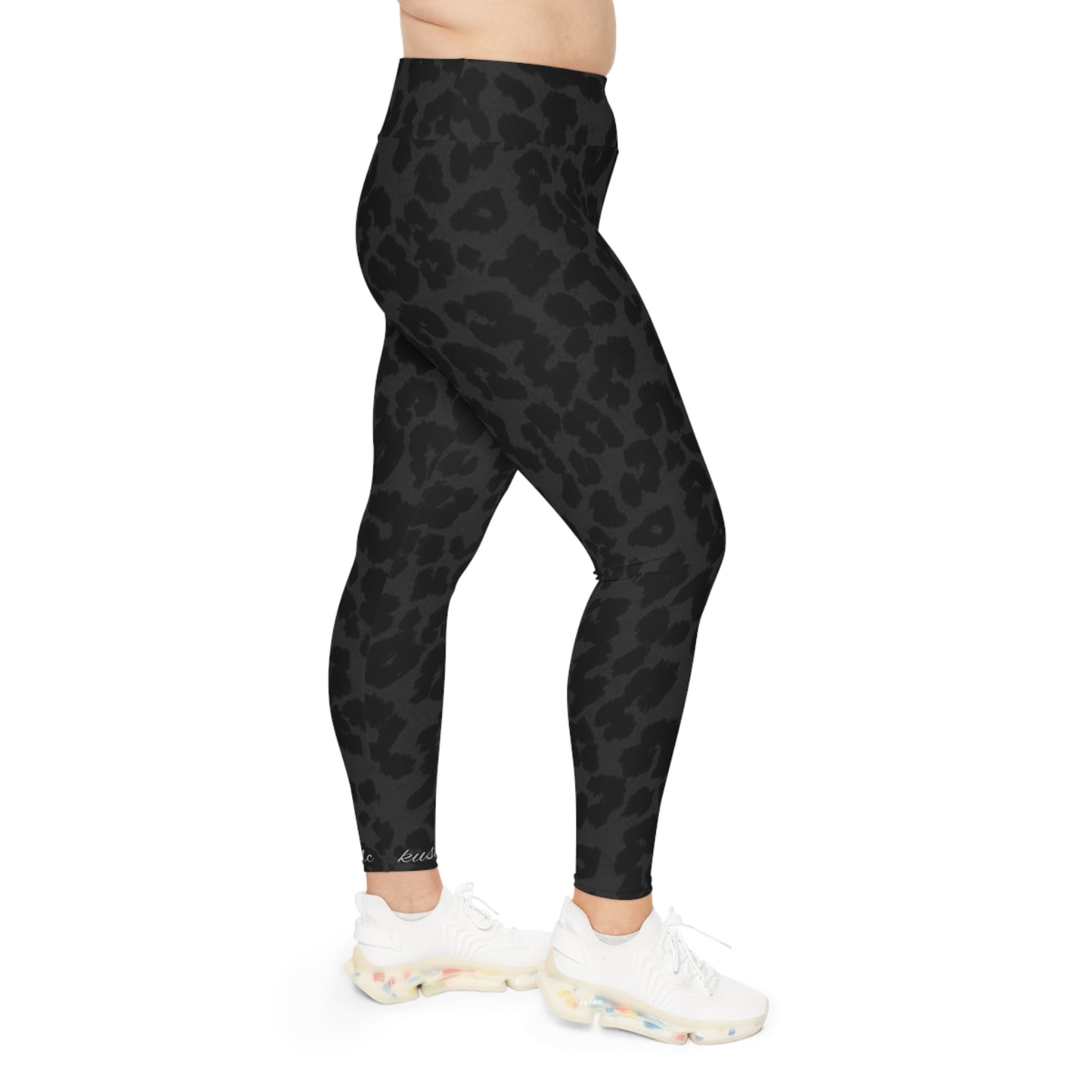 Bold Plus Size Leopard Print Leggings, Comfortable Activewear, Fashionable Workout Gear, Plus Size Fashion, Daily Wear Leggings