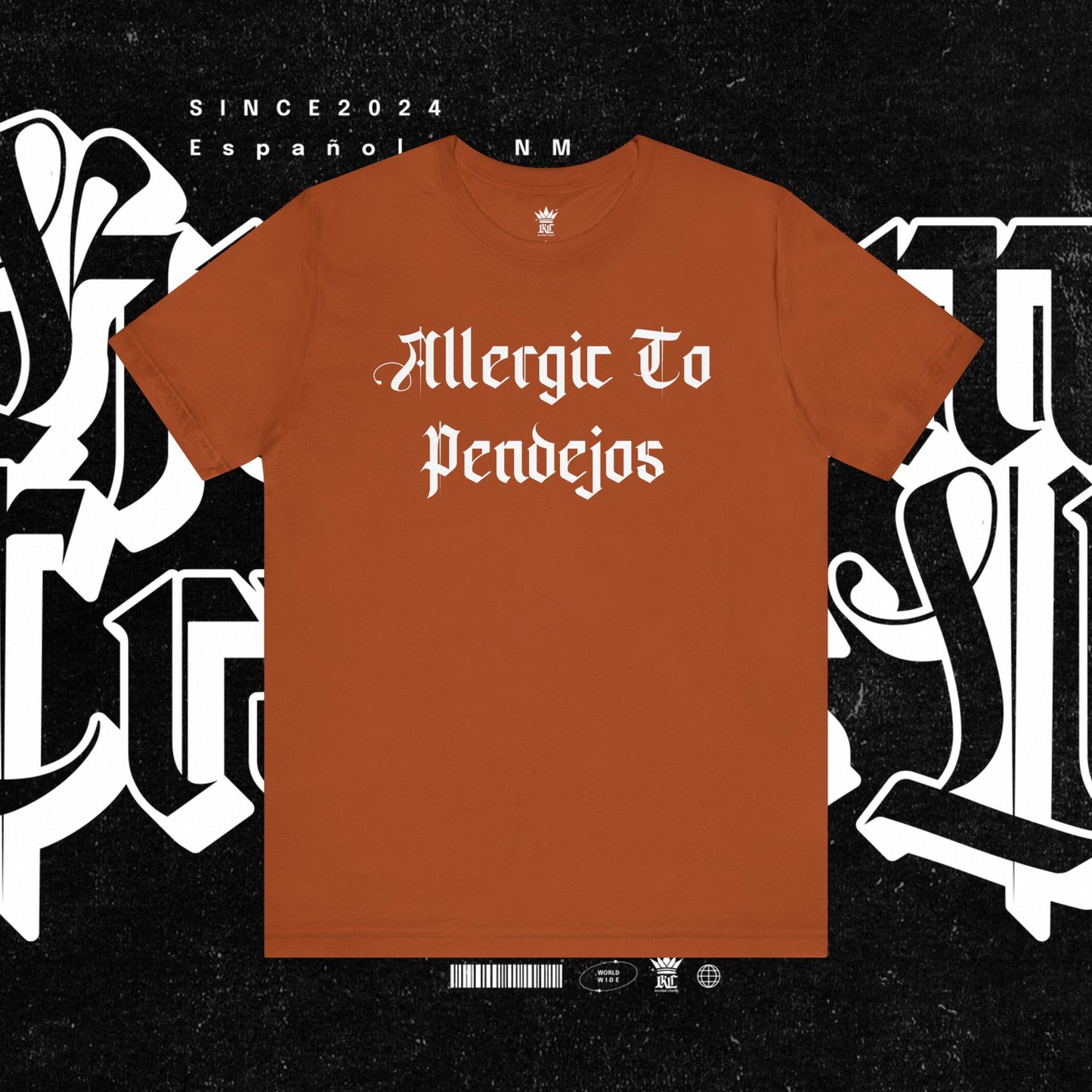 Allergic to Pendejos Unisex Jersey Tee | Casual Humor Shirt | Gift for Friends, Birthday, Humor Apparel, Everyday Wear
