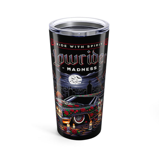 Lowrider Madness Tumbler 20oz, Custom Travel Mug, Car Enthusiast Gift, Vintage Style Drinkware, Perfect for Gifting