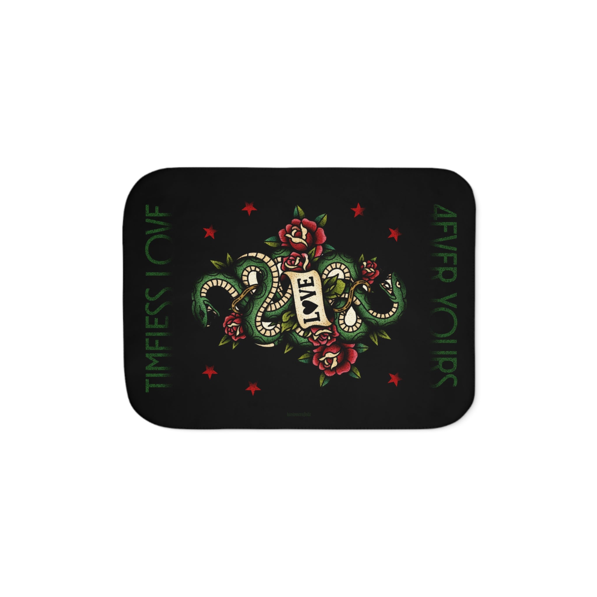 Timeless Love. 4ever Yours. - Sherpa Blanket