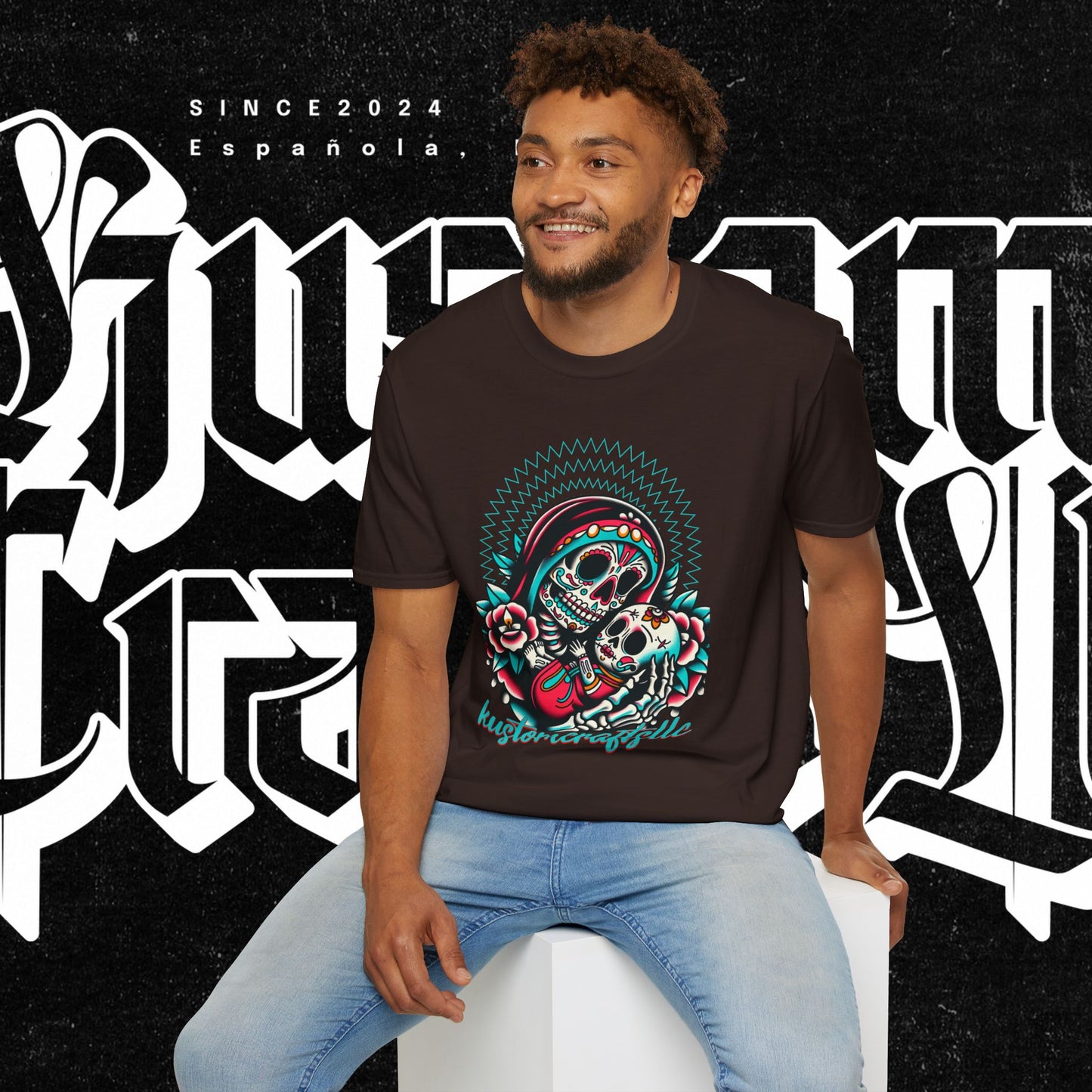La Madre Day of the Dead Skull T-Shirt, Graphic Tee, Unisex Shirt, Halloween Costume, Gift for Her, Trendy Graphic Apparel