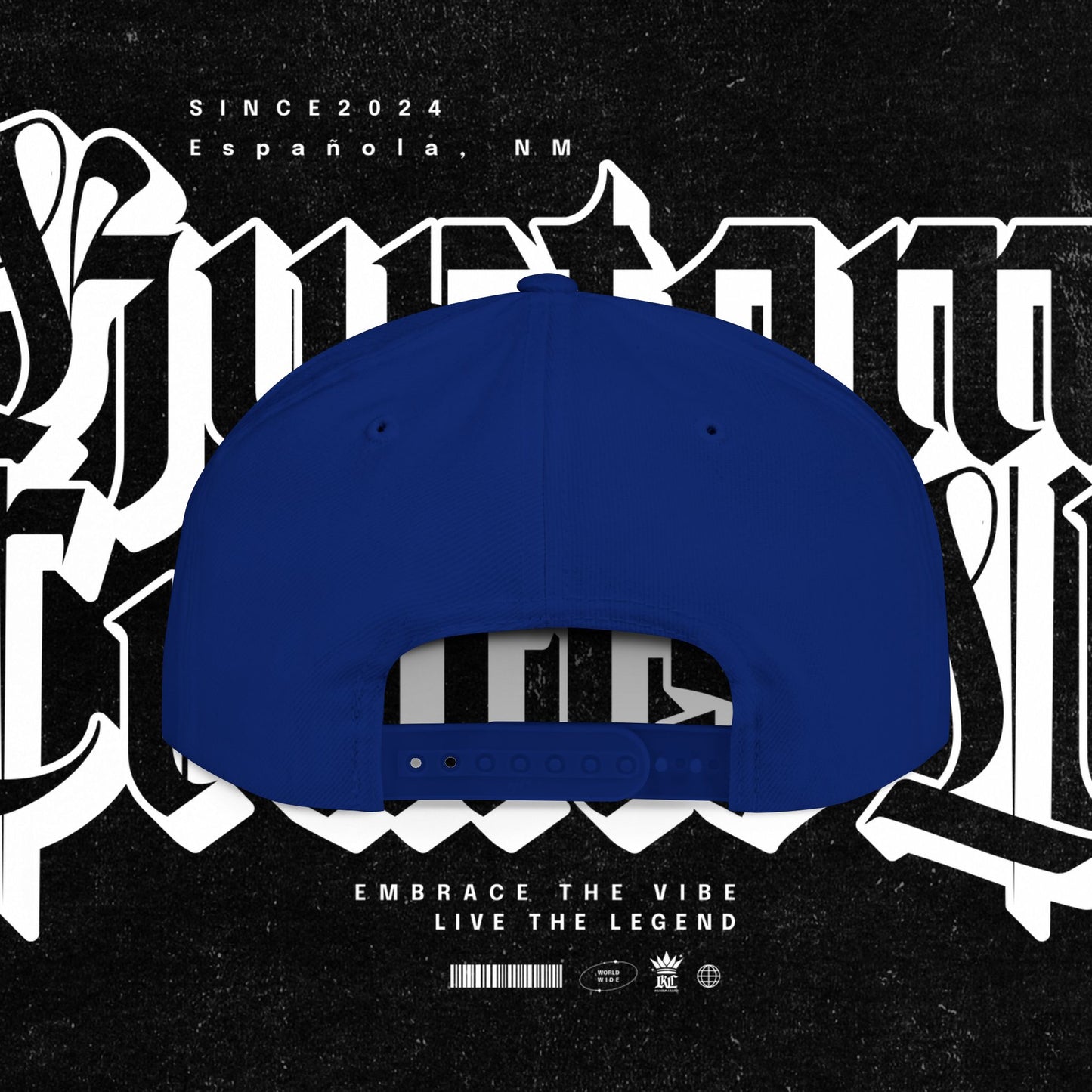 Custom Flat Bill Snapback Hat | Embrace the Vibe, Live the Legend | Perfect for Streetwear, Festivals, Casual Outings, Gifts
