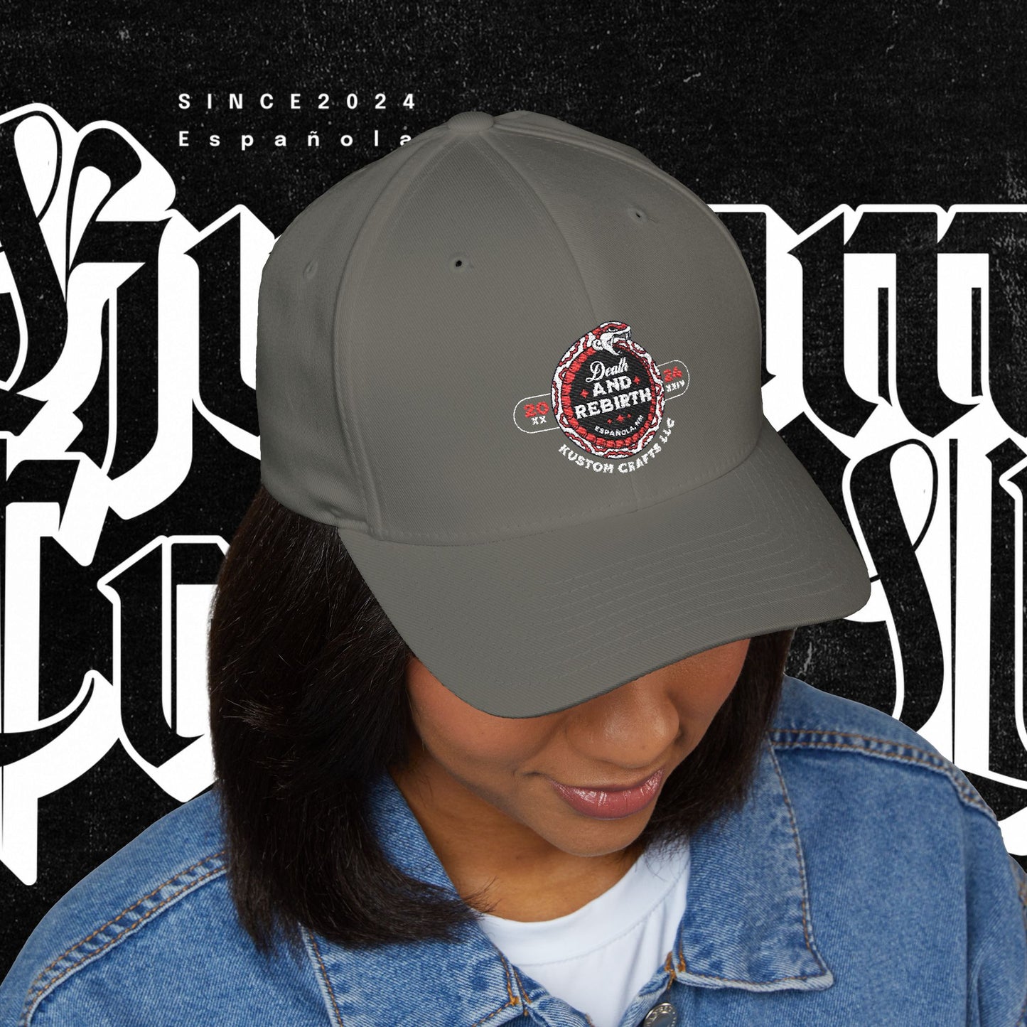 Embroidered Death and Rebirth Cap