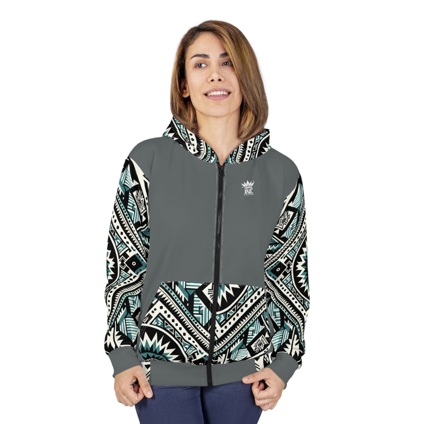 Southwest (Dark-Grey) Zip Hoodie