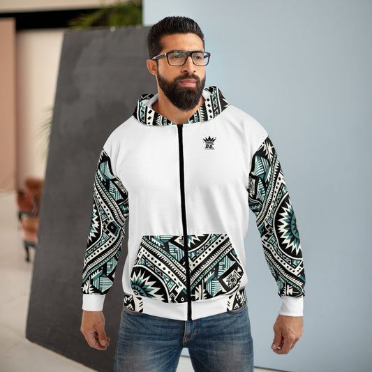 Southwest (White) Zip Hoodie
