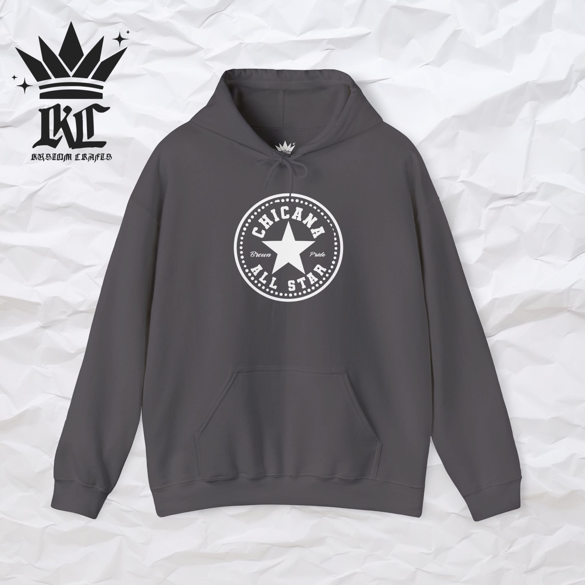 Chicana All Star Hoodie — Vintage Latina Pride Sweatshirt