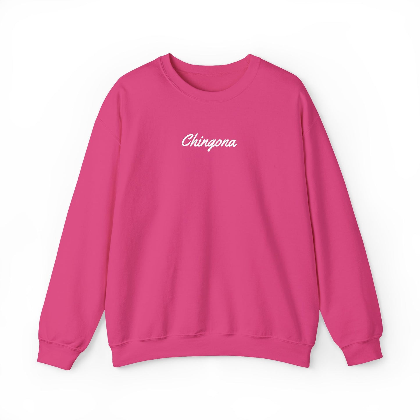 Chingona Embroidery  Heavy Blend Crewneck Sweatshirt