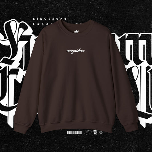 Cozy Vibes Embroidery Heavy Blend™ Crewneck Sweatshirt