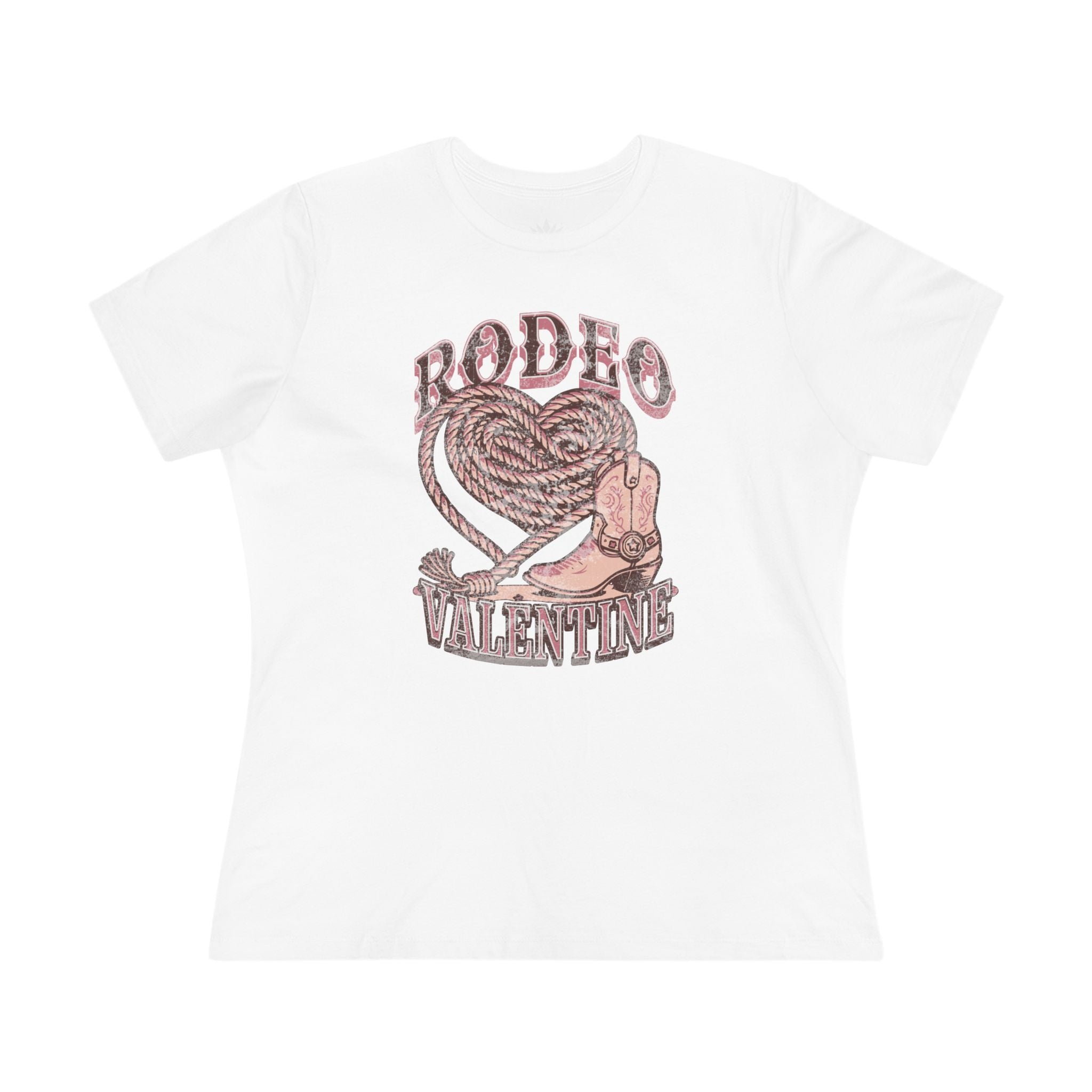 Rodeo Valentine Tee — Women's Cotton T-Shirt