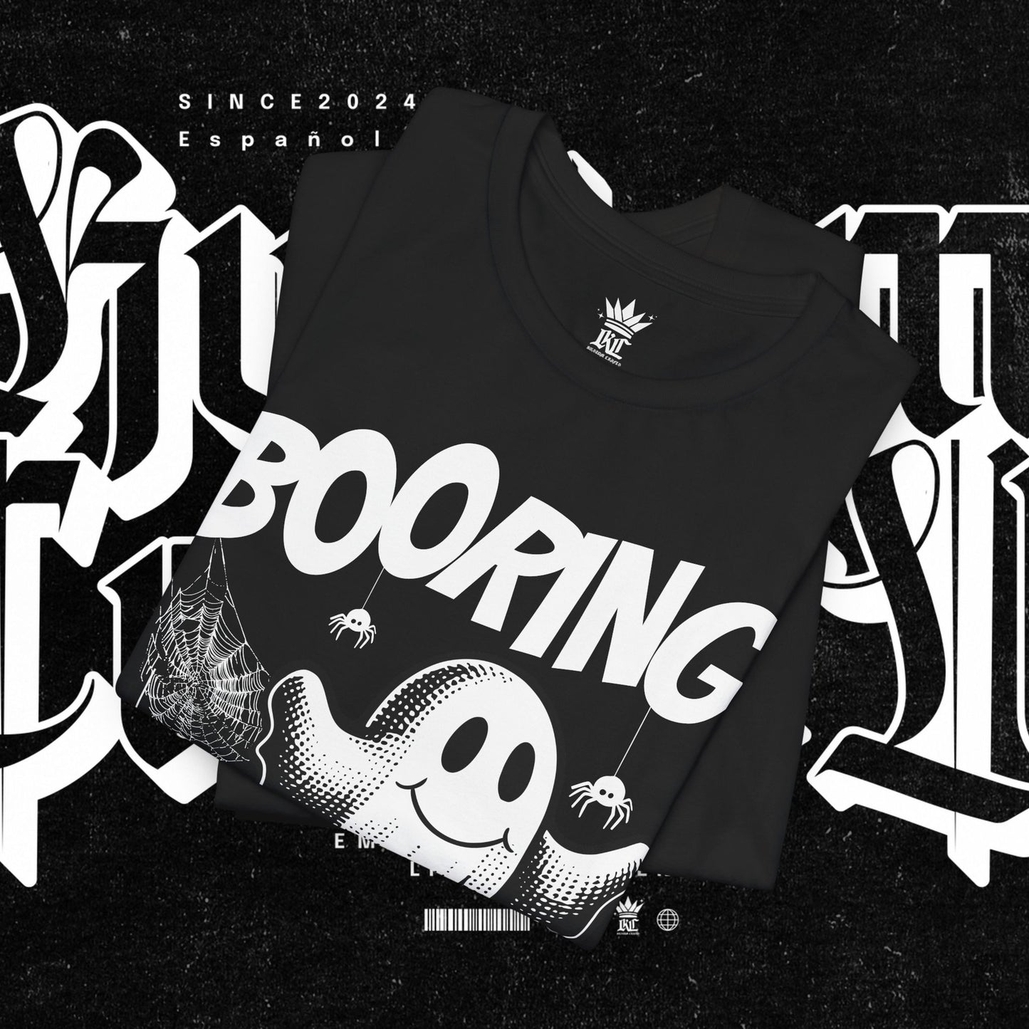 Ghostly Boo-Ring Fun Tee - Spooky Vibes, Perfect for Halloween, Casual Wear, Gift for Ghost Lovers, Graphic Tee, Trendy Outfit