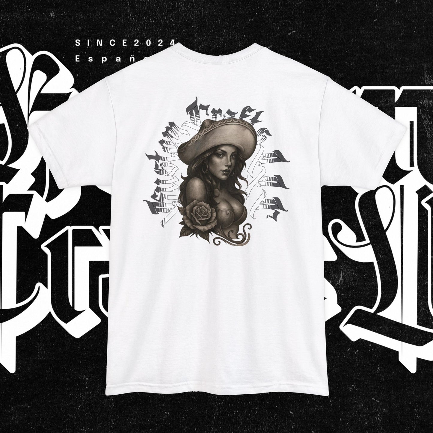 TALL-T Senora Street Art Unisex TALL T-Shirt, Graphic Tee for Urban Style, Casual Wear, Gift for Art Lovers, Birthday, Streetwear