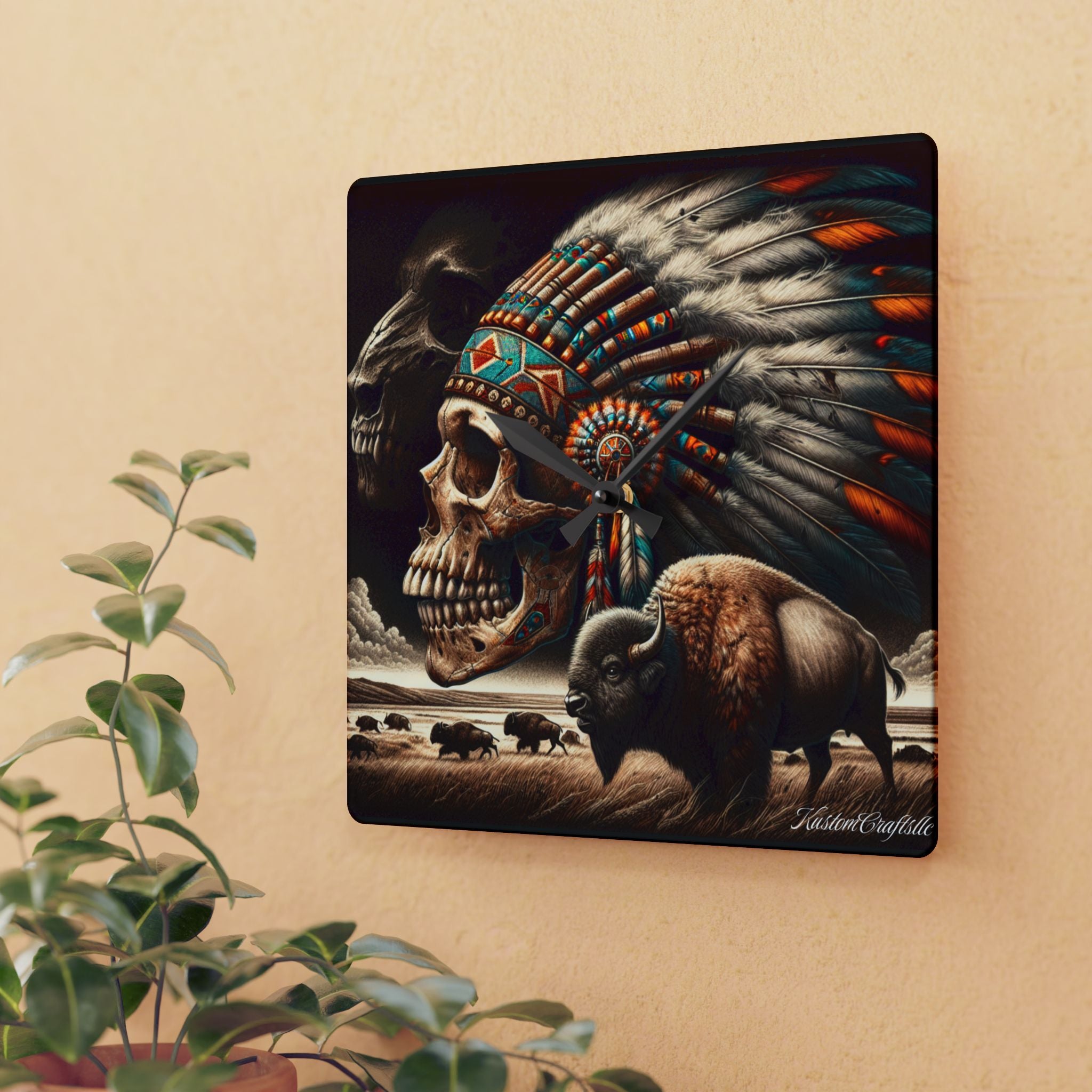 Native Spirit - Acrylic Wall Clock