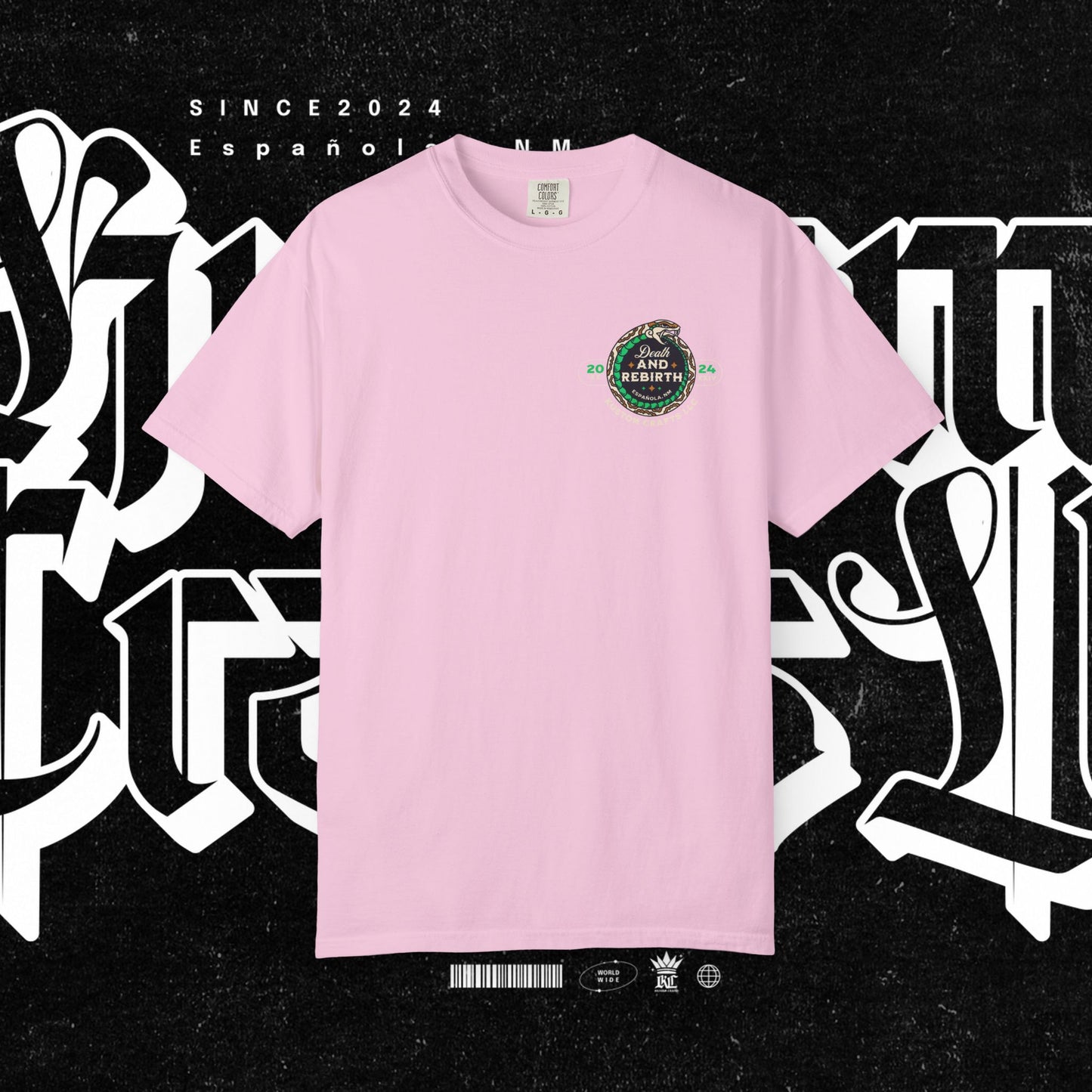 Death and Rebirth Snake Graphic Tee, Death Rebirth Unisex T-shirt, Streetwear Alternative Fashion, Serpent Design Shirt, Edgy Clothing