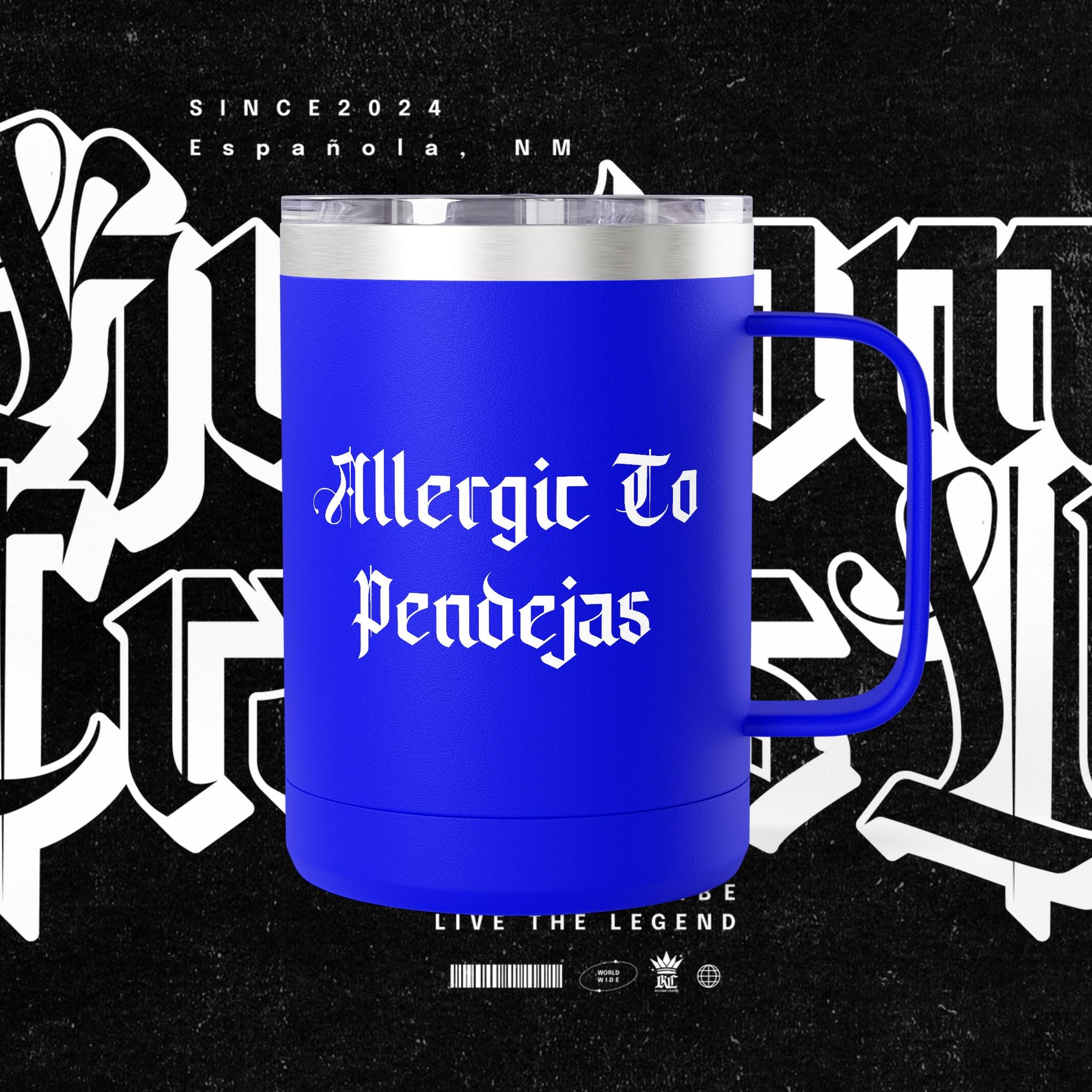 Allergic To Pendejas Coffee Mug Tumbler, 15oz