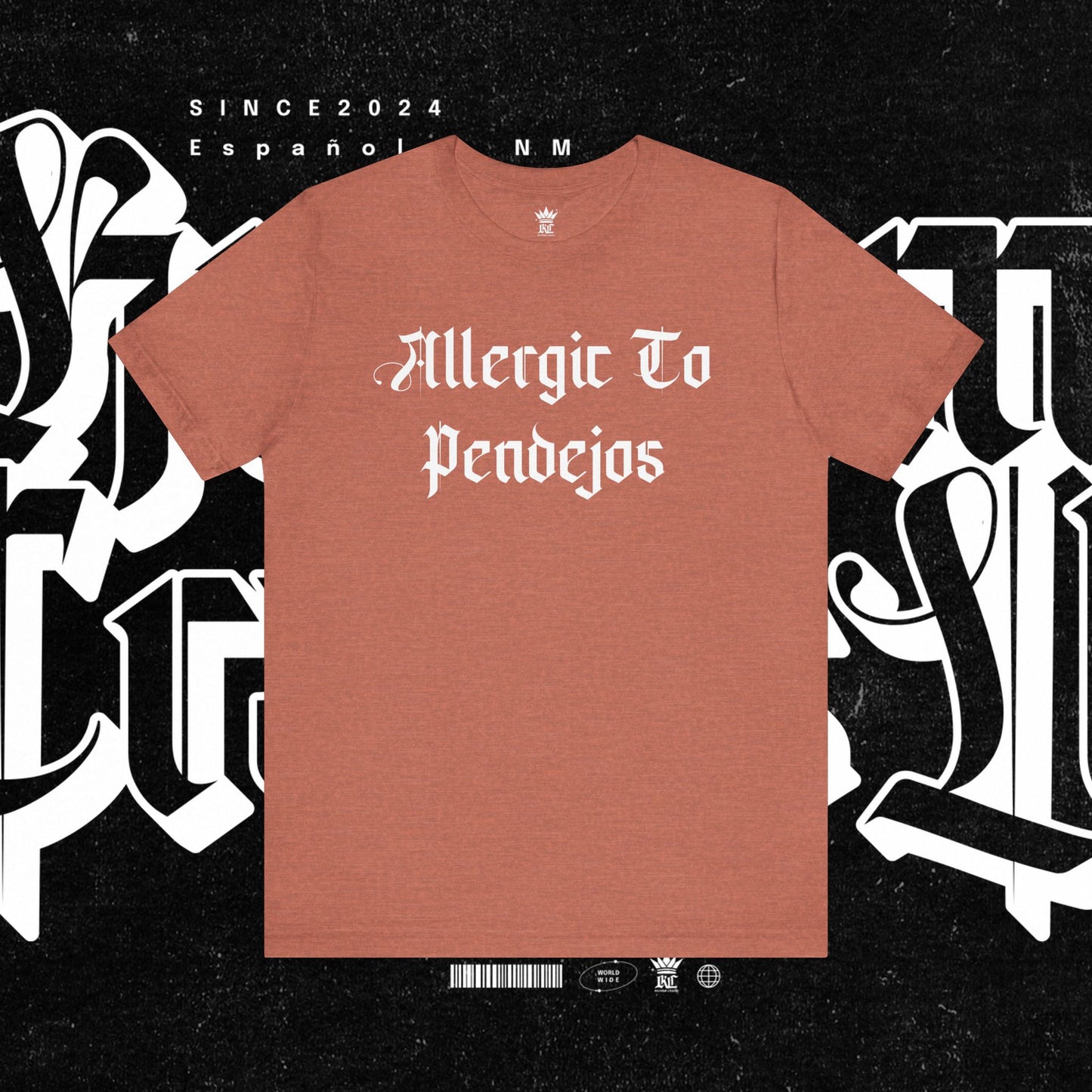 Allergic to Pendejos Unisex Jersey Tee | Casual Humor Shirt | Gift for Friends, Birthday, Humor Apparel, Everyday Wear