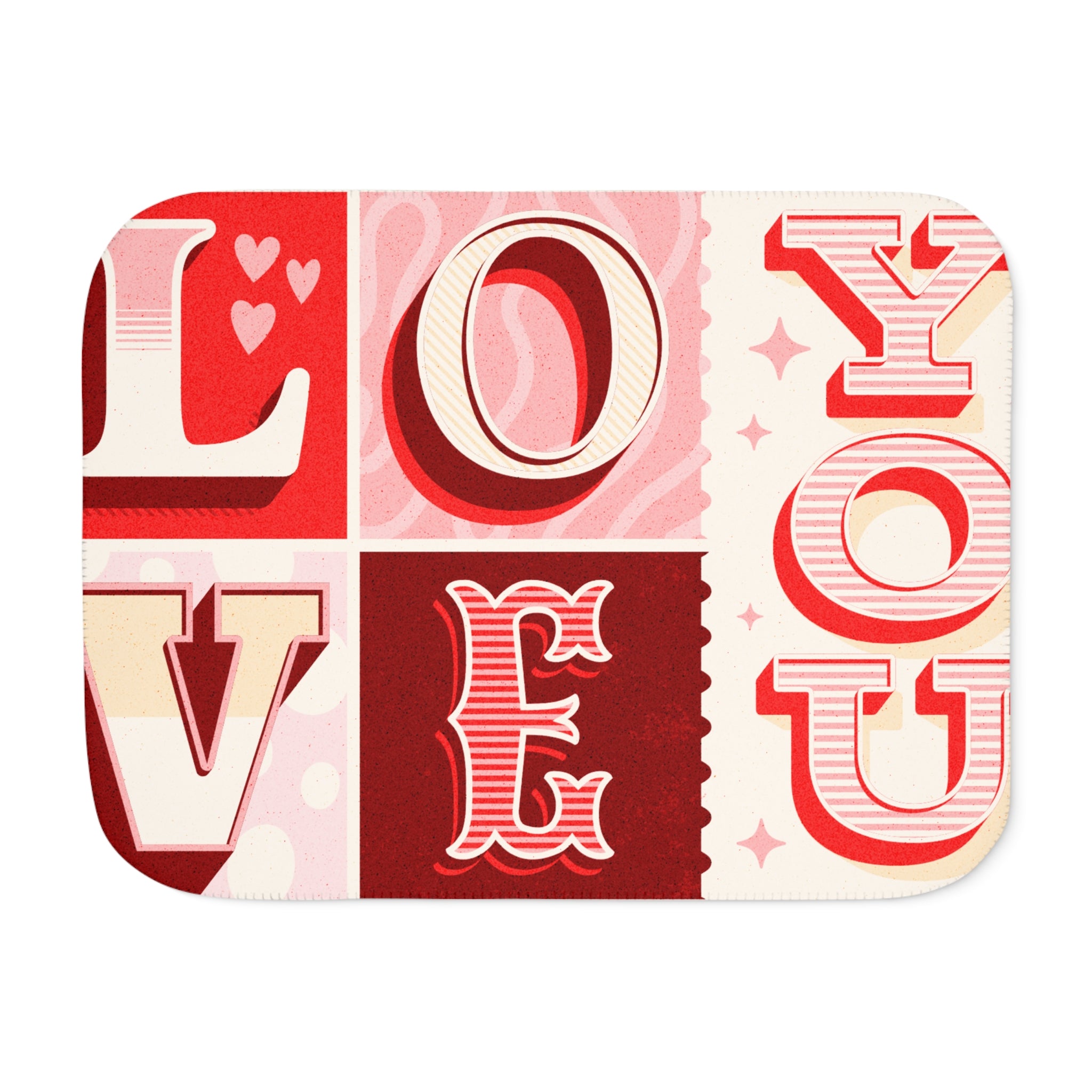 Love You - Sherpa Blanket